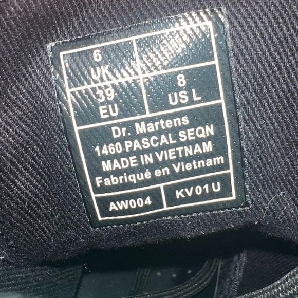 Dr. Martens 1460 PASCAL SEQUIN RAINBOW MULTI+SILVER  women’s size 8 - Picture 8 of 10